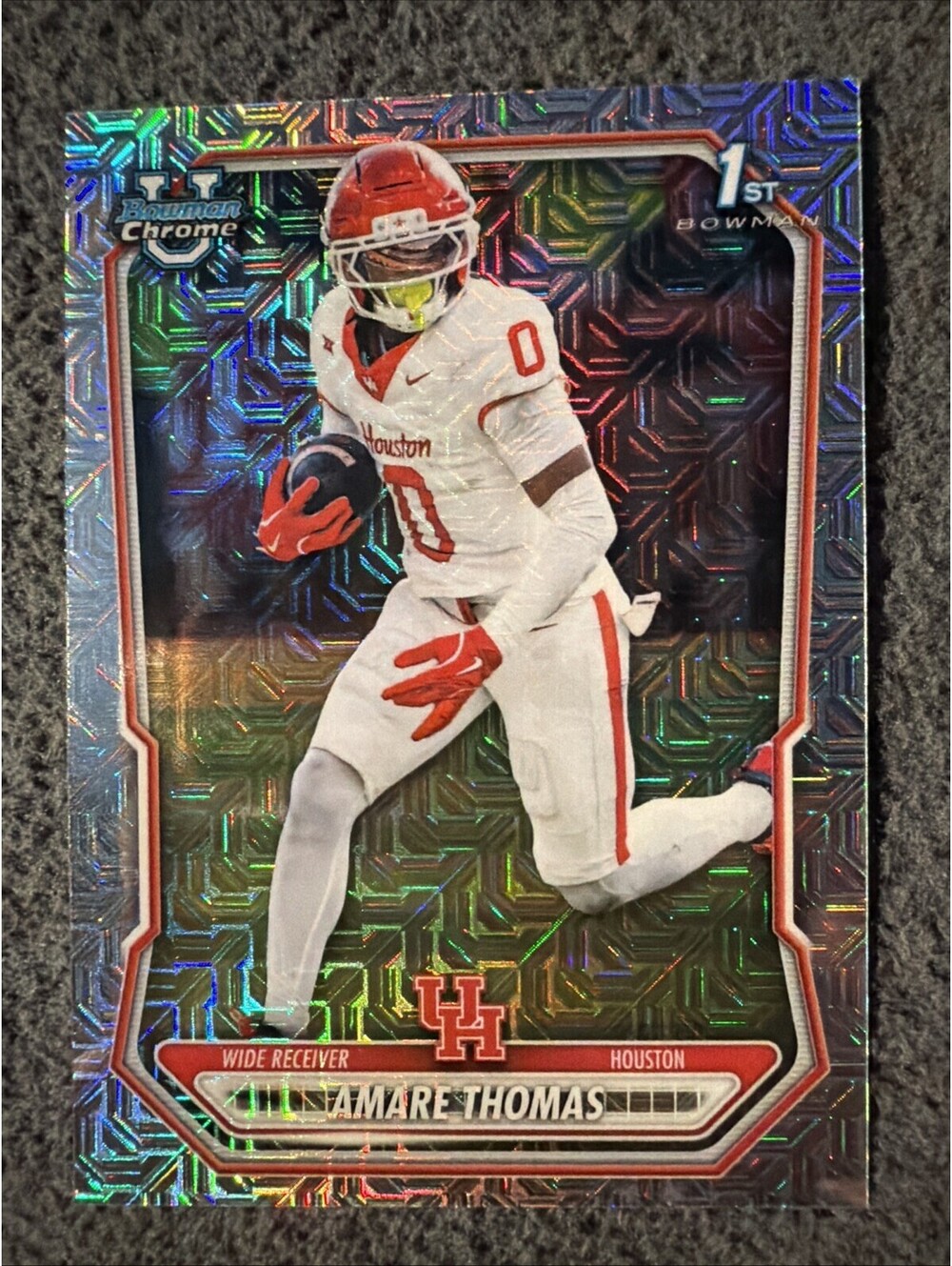 2026 Bowman Chrome Amare Thomas Mojo Refractor #BCV-58 Houston 1st Bowman